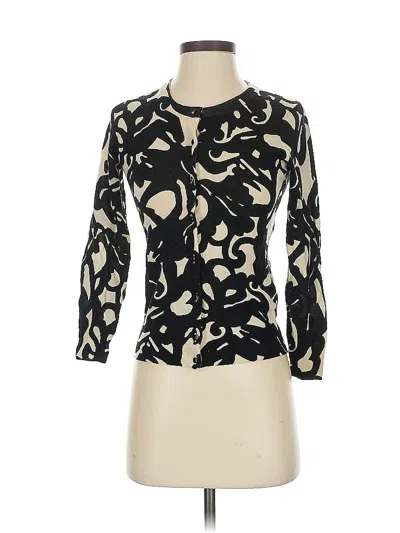 Pre-owned Jcrew Wool Cardigan Sweater In Black