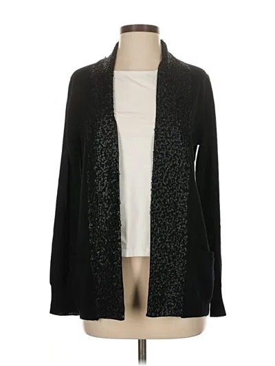 Pre-owned Jcrew Wool Cardigan Sweater In Black
