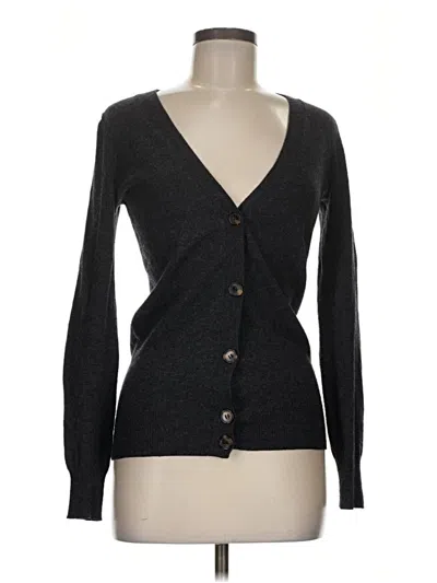 Pre-owned Jcrew Wool Cardigan Sweater In Black