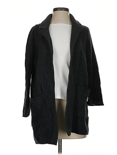 Pre-owned Jcrew Wool Cardigan Sweater In Black