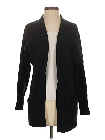 Pre-owned Jcrew Wool Cardigan Sweater In Black