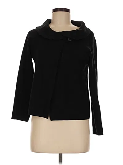 Pre-owned Jcrew Wool Cardigan Sweater In Black