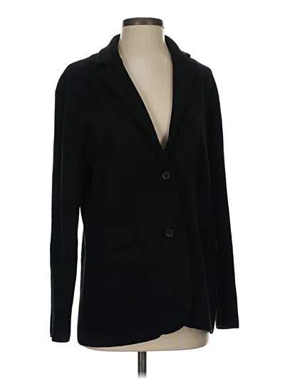 Pre-owned Jcrew Wool Cardigan Sweater In Black