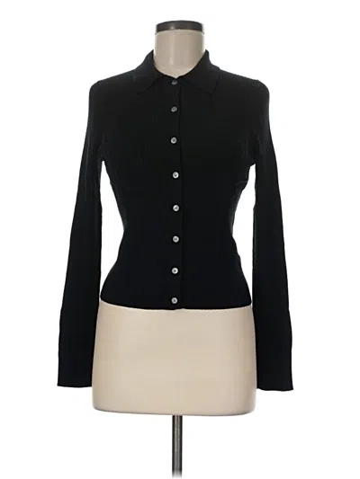 Pre-owned Jcrew Wool Cardigan Sweater In Black