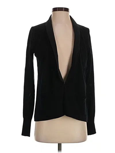 Pre-owned Jcrew Wool Cardigan Sweater In Black