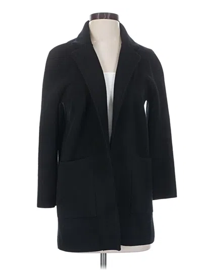 Pre-owned Jcrew Wool Cardigan Sweater In Black