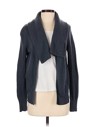 Pre-owned Jcrew Wool Cardigan Sweater In Blue