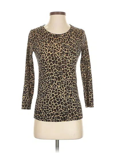 Pre-owned Jcrew Wool Cardigan Sweater In Gold