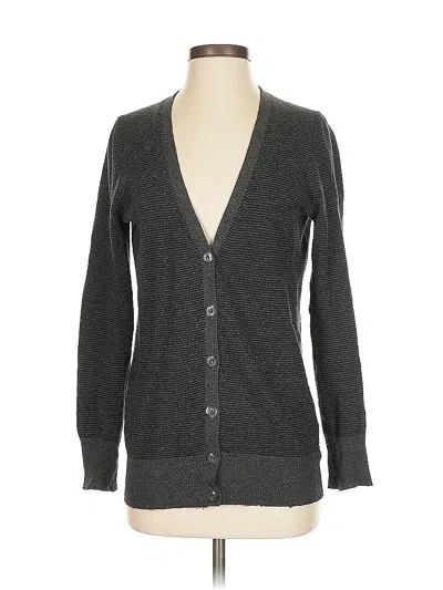 Pre-owned Jcrew Wool Cardigan Sweater In Gray