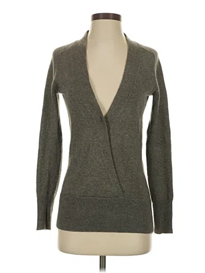 Pre-owned Jcrew Wool Cardigan Sweater In Gray