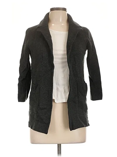 Pre-owned Jcrew Wool Cardigan Sweater In Gray