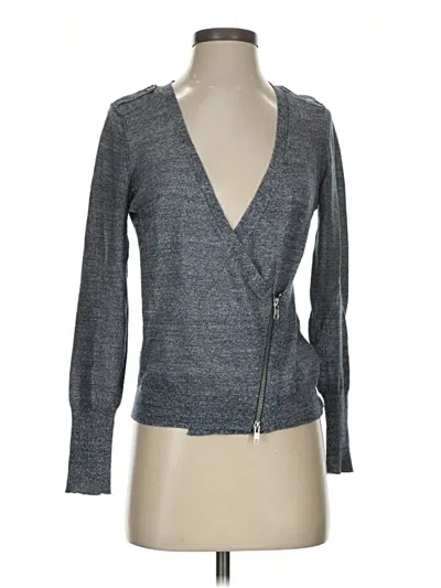 Pre-owned Jcrew Wool Cardigan Sweater In Gray