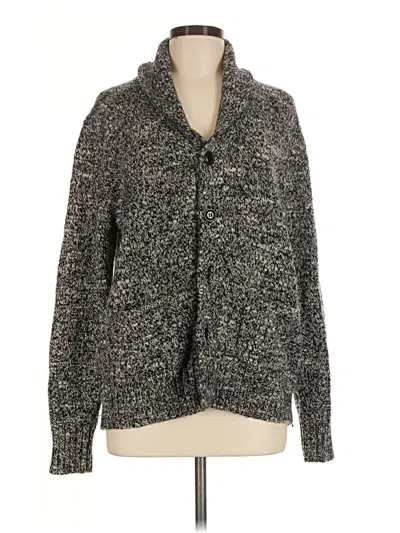 Pre-owned Jcrew Wool Cardigan Sweater In Gray