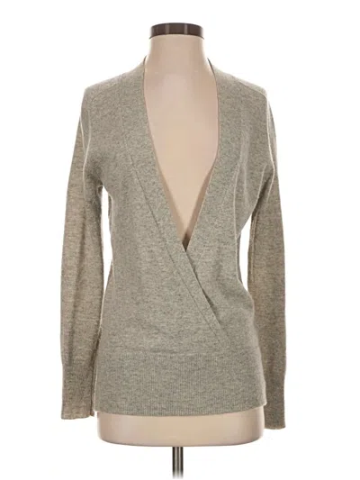 Pre-owned Jcrew Wool Cardigan Sweater In Gray