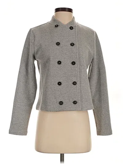 Pre-owned Jcrew Wool Cardigan Sweater In Gray