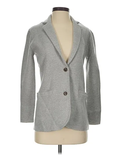 Pre-owned Jcrew Wool Cardigan Sweater In Gray