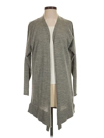 Pre-owned Jcrew Wool Cardigan Sweater In Gray