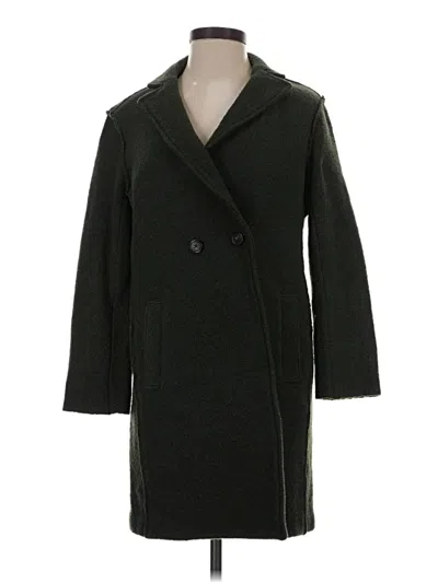 Pre-owned Jcrew Wool Cardigan Sweater In Green