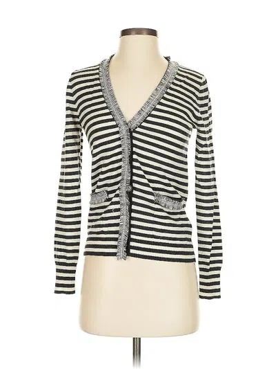 Pre-owned Jcrew Wool Cardigan Sweater In Silver