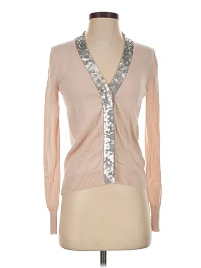 Pre-owned Jcrew Wool Cardigan Sweater In Silver