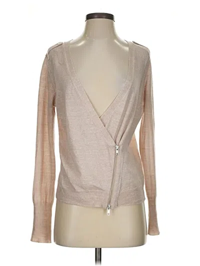 Pre-owned Jcrew Wool Cardigan Sweater In Tan
