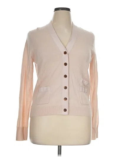 Pre-owned Jcrew Wool Cardigan Sweater In Tan