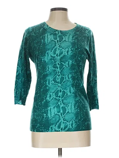 Pre-owned Jcrew Wool Cardigan Sweater In Teal