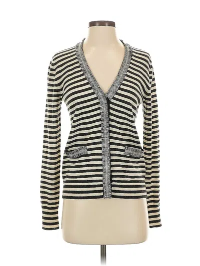 Pre-owned Jcrew Wool Cardigan Sweater In White