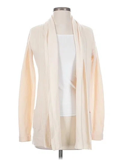 Pre-owned Jcrew Wool Cardigan Sweater In White