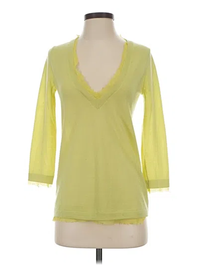 Pre-owned Jcrew Wool Cardigan Sweater In Yellow