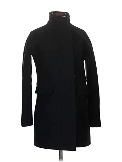 Pre-owned Jcrew Wool Coat In Black
