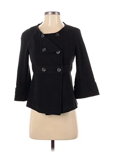 Pre-owned Jcrew Wool Coat In Black