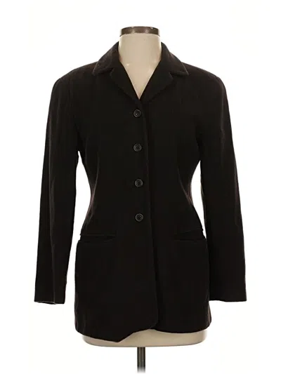 Pre-owned Jcrew Wool Coat In Black