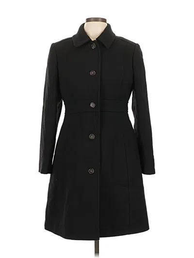 Pre-owned Jcrew Wool Coat In Black
