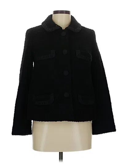 Pre-owned Jcrew Wool Coat In Black