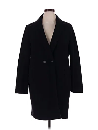 Pre-owned Jcrew Wool Coat In Black