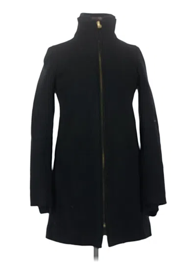 Pre-owned Jcrew Wool Coat In Black
