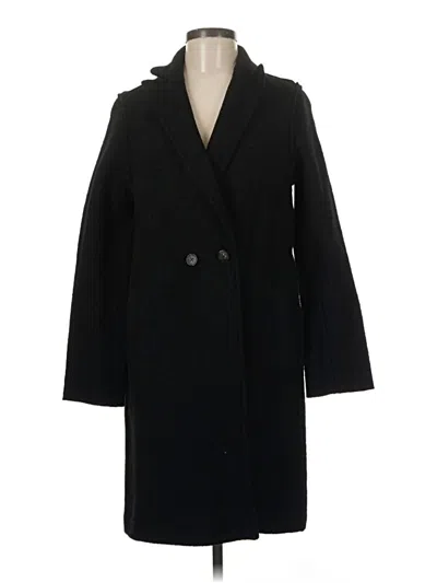 Pre-owned Jcrew Wool Coat In Black