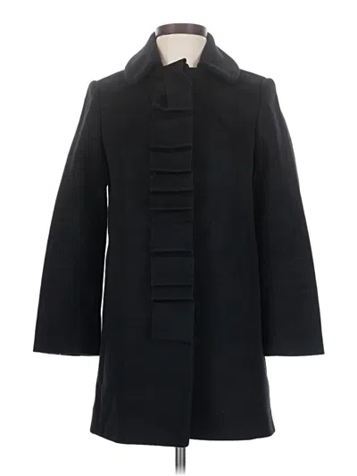 Pre-owned Jcrew Wool Coat In Black