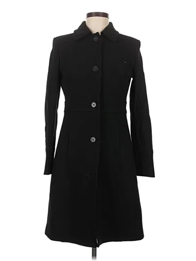 Pre-owned Jcrew Wool Coat In Black