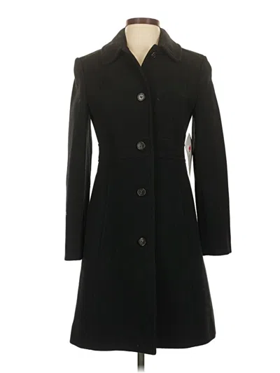 Pre-owned Jcrew Wool Coat In Black