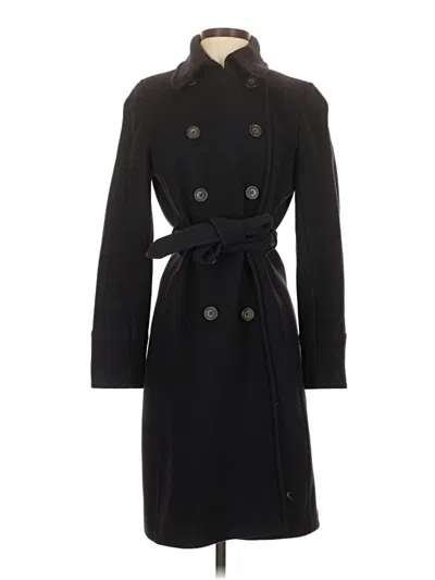 Pre-owned Jcrew Wool Coat In Black