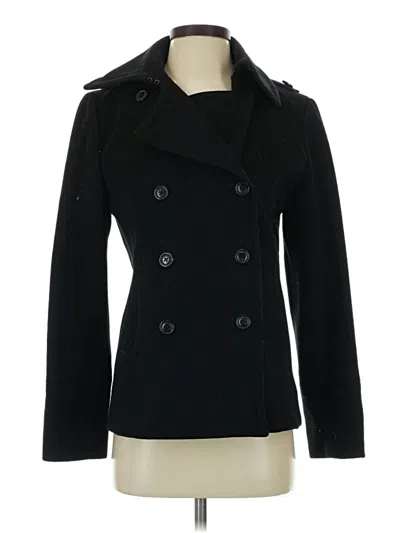 Pre-owned Jcrew Wool Coat In Black