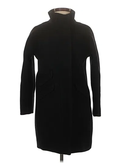 Pre-owned Jcrew Wool Coat In Black