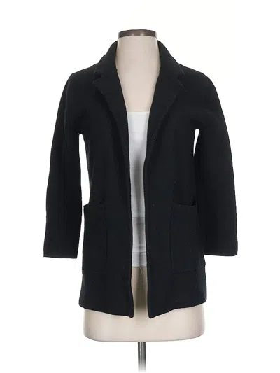 Pre-owned Jcrew Wool Coat In Black
