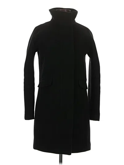 Pre-owned Jcrew Wool Coat In Black