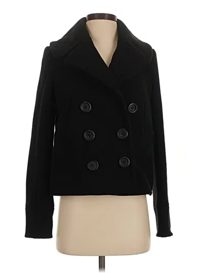 Pre-owned Jcrew Wool Coat In Black