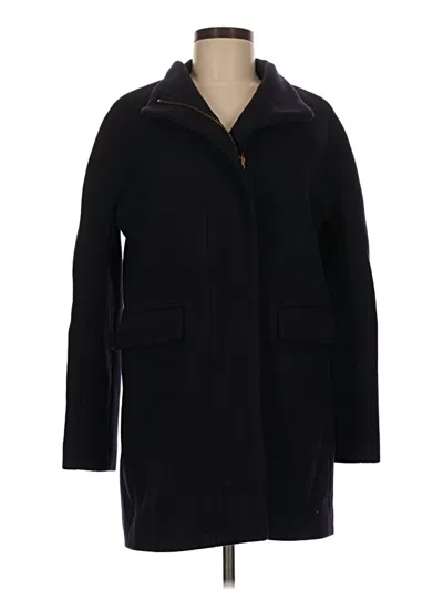 Pre-owned Jcrew Wool Coat In Black