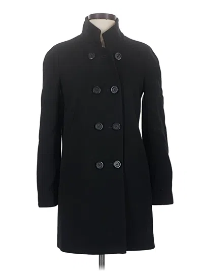 Pre-owned Jcrew Wool Coat In Black