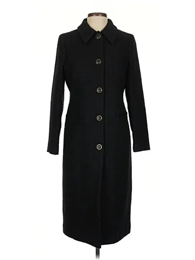Pre-owned Jcrew Wool Coat In Black